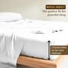 California King Size Sheet Set - 4 Piece - Bed Sheets- Easy- Fits 18" Deep Pocket Bedsheet 850-Thread Count 100% Egyptian Cotton (California King - 72" X 84"- Pure White Solid) view 3