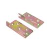 Geesatis Bed Accessories Wood Bed Rail Bracket 4 PCS Bed Rail Hooks Plates Beds Frame Bracket, Bed Rail Fittings, Double Hook Slot Hardware, with Mounting Screws, 3.6" x 2" view 3