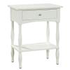 24-inch End Table with Drawer Brown Mission Craftsman Traditional Transitional Rectangle Wood Painted Drawers Includes Hardware Shelf view 4