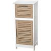 Bathroom Free Standing Storage Floor Cabinet Oak Brown Modern Contemporary MDF Finish Includes Hardware view 1