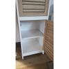 Bathroom Free Standing Storage Floor Cabinet Oak Brown Modern Contemporary MDF Finish Includes Hardware view 4