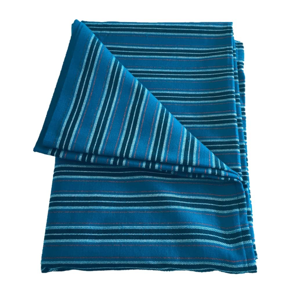 A Blue Striped Multipurpose Maasai Shuka Throw