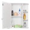 Byya Bathroom Cabinet Organizer, Bathroom Medicine Cabinet Storage Organizer with Single Mirror & Adjustable Shelves, Space Saver Single Door Wall-Mounted Bathroom Cabinet with 2 Tier Inner Shelves view 4