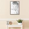 ArtToFrames 17x26 Inch Gray Picture Frame, This 1.25 Inch Custom Wood Poster Frame is Contrast Light Grey - Comes with Economy Acrylic and Corrugated Backing (2WOMD11215-17x26) view 2