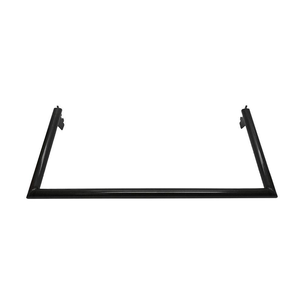 MH GLOBAL Industrial Pipe Rack Hangrail Clothes Hanger 24'' Raw Steel Finish