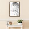ArtToFrames 20x29 Inch Brown Picture Frame, This 1.11 Inch Custom Wood Poster Frame is Brown - Comes with Economy Acrylic and Corrugated Backing (2WOMD6596-20x29) view 2