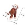 Monkey Tissue Box Car Tissue Holder Car Back Seat Headrest Hanging Cute Case Organizer for Truck Decoration (Coffee) view 2