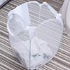 Jkhome Square Pop Up Laundry Mesh Hamper Collapsible Dirty Clothes Sorter Basket Bag Home, Foldable, Mesh, Durable Handles, Holds 2 Loads (1, White) view 2