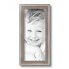 ArtToFrames 6x14 Inch Gray Picture Frame, This 1.25 Inch Custom Wood Poster Frame is Contrast Light Grey - Comes with Regular Glass and Corrugated Backing (2WOMD11215-6x14) view 3