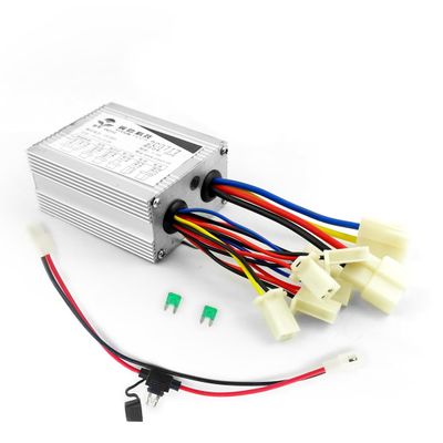 L-faster 350W Brushed Controller with 25A Fuse Base for Electric Bicycle Motor with Carbon Brushes (36V)