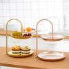 Besttimes Two Tiered Jewelry Tray,Cosmetic Storage Organizer,Bathroom Organizer Holder (Rose Gold) view 4