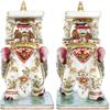Exotic India Pair of Royal Elephant Palki, Multicolor view 3