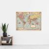 Artery8 Map Ernest Dudley Chase 1931 Mercator World Pictorial Large XL Wall Art Canvas Print view 2