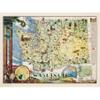 Artery8 Map Herman 1948 Washington State Pictorial Extra Large XL Wall Art Poster Print view 1