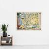 Artery8 Map Herman 1948 Washington State Pictorial Extra Large XL Wall Art Poster Print view 2