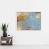 Artery8 Map Turner 1944 War WWII On To Tokyo Pacific Extra Large XL Wall Art Poster Print view 2
