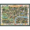 Artery8 1950 Pictorial Map Picture Map If London Large XL Wall Art Canvas Print view 1