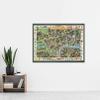 Artery8 1950 Pictorial Map Picture Map If London Large XL Wall Art Canvas Print view 2