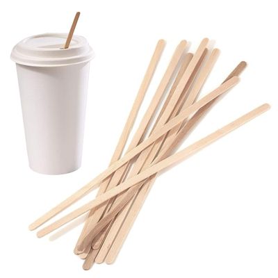 [1000 PACK] Wooden Coffee Stirrer Sticks 7.5 inch - Bio Degradable, Eco Friendly Beverage Stirrers, Splinter Free Birch Wood - Disposable Drink Stir Sticks for Tea, Beverage, Coffee and Arts & Crafts