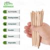 [1000 PACK] Wooden Coffee Stirrer Sticks 7.5 inch - Bio Degradable, Eco Friendly Beverage Stirrers, Splinter Free Birch Wood - Disposable Drink Stir Sticks for Tea, Beverage, Coffee and Arts & Crafts view 2