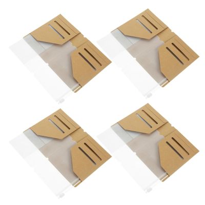 Kraft Travel Card Holder 4PCS Passport Organizer Casual Travel Card Holder for Pocket Size Notebook Men Women