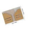 Kraft Travel Card Holder 4PCS Passport Organizer Casual Travel Card Holder for Pocket Size Notebook Men Women view 2