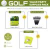 Blue Orchards Golf Party Pack (60 Pieces) - Value Decorations for 16 Guests, Sports Themed Birthday, Golf Ball Plates, Napkins & Themed Party Supplies view 2