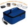 HOTLOGIC Mini Portable Electric Lunch Box Food Heater with Glass Container - Food Warmer and Heated Lunch Box for Adults Car/Home - Cook, Reheat, and Keep Your Food Warm - BLUE - 12V view 4