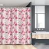 Ambesonne Floral Stall Shower Curtain, Chinese Plum Patterns Spring Blossoms Motifs with Buds Natural Art, Fabric Bathroom Decor Set with Hooks, 54" W x 78", Pale Pink Pastel Pink view 1