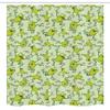 Ambesonne Cartoon Stall Shower Curtain, Childish Style Dragonflies and Frogs Smiling Funny Repetition, Fabric Bathroom Decor Set with Hooks, 54" W x 78" L, Pale Green Apple Green view 4