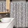 Ambesonne Tribal Stall Shower Curtain, Traditional Aboriginal Art with Ethnic Leaves Exotic Botany Culture Motif, Fabric Bathroom Decor Set with Hooks, 54" W x 78" L, Dust Dark Blue Grey view 3