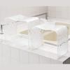 Senko 40994 New Silhouette Handtub with Handle, Washbasin, Approx. W 11.2 x D 6.2 x H 2.6 inches (28.5 x 15.8 x 6.5 cm), Clear, view 4
