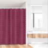 Ambesonne Fleur De Lis Stall Shower Curtain, Rococo Royal Pattern Crown Traditional European Nobility Feminine Art, Fabric Bathroom Decor Set with Hooks, 36" W x 72" L, Dark Magenta White view 2