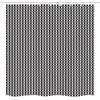 Ambesonne Geometric Stall Shower Curtain, Herringbone Zigzags Stacked Cubes Pattern Greyscale Illustration, Fabric Bathroom Decor Set with Hooks, 54" W x 78" L, Black Grey and Pale Grey view 4