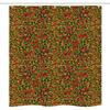 Ambesonne Floral Stall Shower Curtain, Spring Season Ornamental Flowers Scattered Botany Items, Fabric Bathroom Decor Set with Hooks, 36" W x 72" L, Dark Green Dark Pink view 3