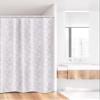 Ambesonne Floral Stall Shower Curtain, Simplistic Thin Lines Sketch Art Gracious Flower Roses Repetitive Print, Fabric Bathroom Decor Set with Hooks, 36" W x 72" L, Rose and Pale Mauve view 2