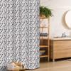 Ambesonne Floral Stall Shower Curtain, Composition of Flowers and Butterflies on a Plain Background, Fabric Bathroom Decor Set with Hooks, 36" W x 72" L, Charcoal Grey Pink White view 1
