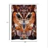 Ambesonne Geometric Stall Shower Curtain, Mosaic Owl Head in Linked Angled Triangle Forms Retro Style Funk Boho Design, Fabric Bathroom Decor Set with Hooks, 36" W x 72" L, Orange Brown view 4