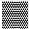 Ambesonne Geometric Stall Shower Curtain, Grunge Style Continuing Triangular Scattered on a Plain Background, Fabric Bathroom Decor Set with Hooks, 54" W x 78" L, Charcoal Grey and White view 4