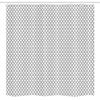Ambesonne Quatrefoil Stall Shower Curtain, Moroccan Monochrome Lattice Symmetrical Classic Lines Motif Print, Fabric Bathroom Decor Set with Hooks, 54" W x 78" L, Charcoal Grey and White view 4