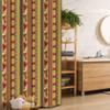 Ambesonne Ethnic Stall Shower Curtain, Pattern with Abstract Folk and Drum Traditional Design, Fabric Bathroom Decor Set with Hooks, 36" W x 72" L, Multicolor view 1
