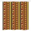 Ambesonne Ethnic Stall Shower Curtain, Pattern with Abstract Folk and Drum Traditional Design, Fabric Bathroom Decor Set with Hooks, 36" W x 72" L, Multicolor view 3