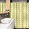 Ambesonne Floral Stall Shower Curtain, Buttercup Daffodil Branches Shabby Swirly Blossoming Art, Fabric Bathroom Decor Set with Hooks, 54" W x 78" L, Hunter Green Pale Yellow view 3