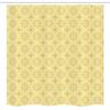 Ambesonne Quatrefoil Stall Shower Curtain, Traditional Abstract Pattern with Moroccan Exotic Magic Effects Print Art, Fabric Bathroom Decor Set with Hooks, 54" W x 78", Pale Yellow view 4