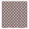 Ambesonne Geometric Stall Shower Curtain, Repeating Pattern of Ikat Style Nomadic Exotism of Rhombus Motifs, Fabric Bathroom Decor Set with Hooks, 54" W x 78" L, Mauve Taupe Off White view 4