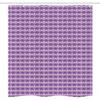 Ambesonne Geometric Stall Shower Curtain, Rhombus Checks Pattern with Rays Design Abstract Ornamental Shapes, Fabric Bathroom Decor Set with Hooks, 36" W x 72" L, Lavender Purple view 3