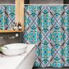 Ambesonne Ethnic Stall Shower Curtain, Double Exposure of Variouss with Spectral Radiant Tint Blushes Illustration, Fabric Bathroom Decor Set with Hooks, 54" W x 78" L, Multicolor view 3