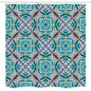 Ambesonne Ethnic Stall Shower Curtain, Double Exposure of Variouss with Spectral Radiant Tint Blushes Illustration, Fabric Bathroom Decor Set with Hooks, 54" W x 78" L, Multicolor view 4
