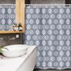 Ambesonne Geometric Stall Shower Curtain, Pale Toned Hexagon Shapes with Floral Elements Japanese Culture Inspired Pattern, Fabric Bathroom Decor Set with Hooks, 54" W x 78" L, Grey White view 3
