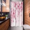 Ambesonne Floral Stall Shower Curtain, Japanese Sakura Flowers Blossoms Eastern Spring Nature Theme Illustration, Fabric Bathroom Decor Set with Hooks, 54" W x 78" L, Pale Pink Pale Pink view 2